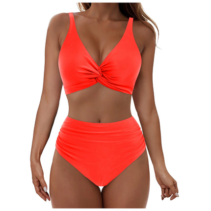 2025 Summer Fresh Design Vest Strap Swimsuit Women's Sweet Beach Vacation Two-Piece Swimsuit