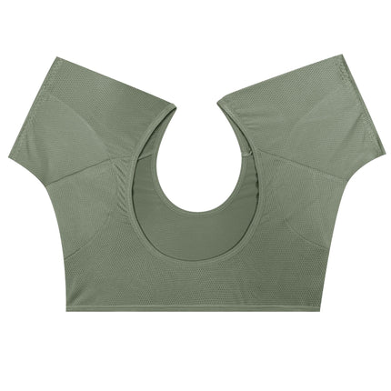 in stock cross-border underarm sweat pad vest mesh quick-drying short-sleeved breathable sweat-absorbent anti-sweat milk silk and mesh
