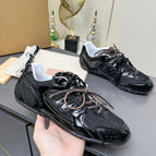 Patent leather black mesh / Female 35