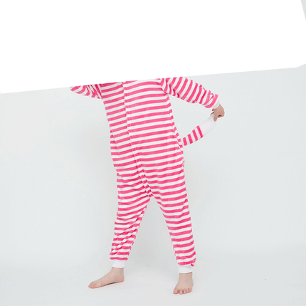 Manufacturer's Flannel Cartoon One-Piece Animal Pajamas for Children and Adults, Unicorn, Dinosaur, Pegasus Pajamas, Couple Style