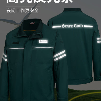 Shandong's New State Grid Work Clothes Suit Anti-Static Power Supply Electrician Men's Labor Protection Clothing Work Clothes