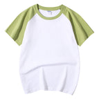 Children's short-sleeved t-shirt children's style - light green / 100cm
