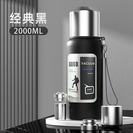 316 stainless steel liner large capacity vacuum all-steel thermos cup outdoor travel mountaineering fitness portable thermos pot