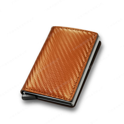 New Men's Multi-Card Slot Metal Wallet Card Holder Rfid Anti-Theft Short Wallet Wallet Menwallet