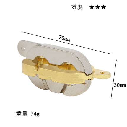 puzzle zinc alloy unlock Kong Ming lock magic alloy educational toys nine-chain intelligence unlock buckle full set