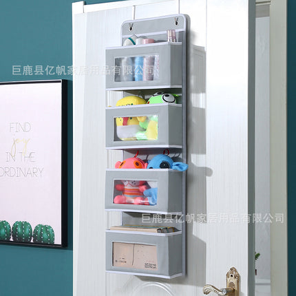 Fabric multi-layer storage hanging bag wall hanging door sundries storage bag dormitory upper hanging storage bag wholesale