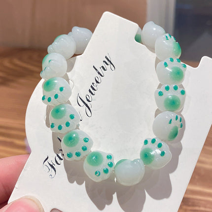 Cat's Claw Bodhi Wrapped Finger Soft Student Play Bracelet Children's Day Gift for Students Cute Large Handmade Beading Wholesale