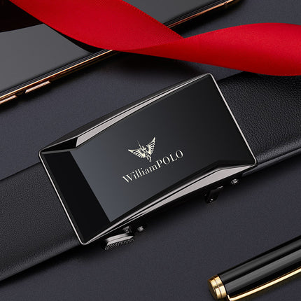 King Paul belt men's leather automatic buckle business pants belt men's pure leather belt wholesale a generation of hair