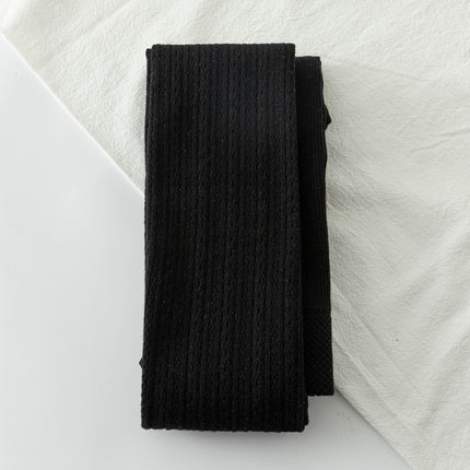 Spring and Autumn Japanese Knitted Twist Leggings Socks Thickened White Pantyhose Women's Outer Wear High Waist Striped Leggings