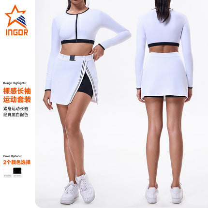 Summer Running Women's Sports suit Casual Golf Yoga Tennis Skirt with Chest Pad Breathable Base Sports Skirt
