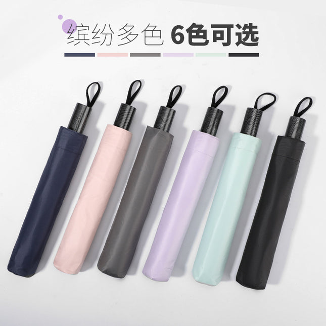 115cm Double Enlarged Ultra-Light Umbrella, Sunny and Rainy Umbrella, Dual-Use Vinyl Sunscreen Sun Umbrella, Carbon Fiber Manual 70% off Umbrella
