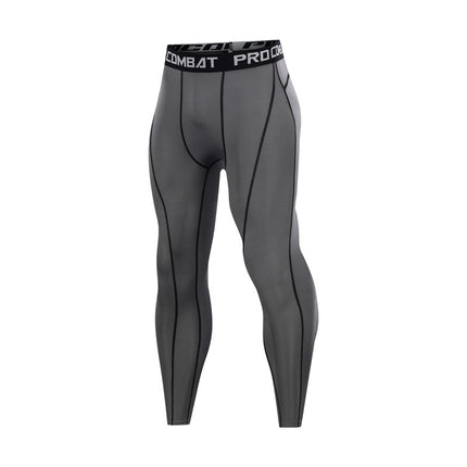 Sports Tights for Men, Elastic Pants, Basketball, Football, Track and Field, Sports Training Leggings, Running Fitness Pants, Quick-Drying