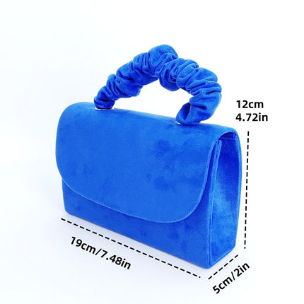 2025 Niche Cross-Border Velvet Bag, Elegant Mini Hair Tie Handbag, Elegant and Versatile One-Shoulder Cross-Body Bag