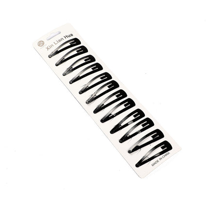 Hairpin top clip black word clip bangs clip South Korea small clip headdress adult hairpin BB clip side clip female simple