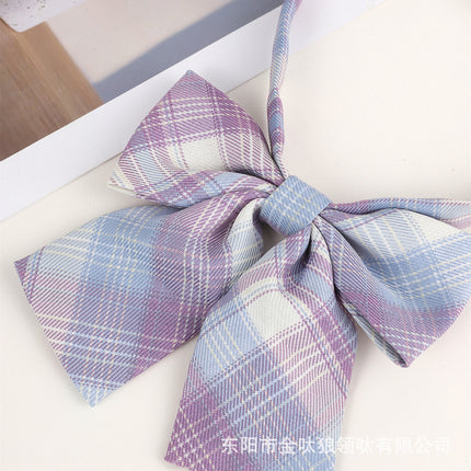 Factory Direct Batch JK Plaid Tie Tie Tie Uniform College Style Cute Japanese Style Tie Free Tie Tie Tie Bow
