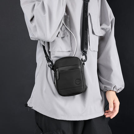 WEPOWER new men's messenger bag small bag male mini single shoulder bag mobile phone multi-function pocket bag