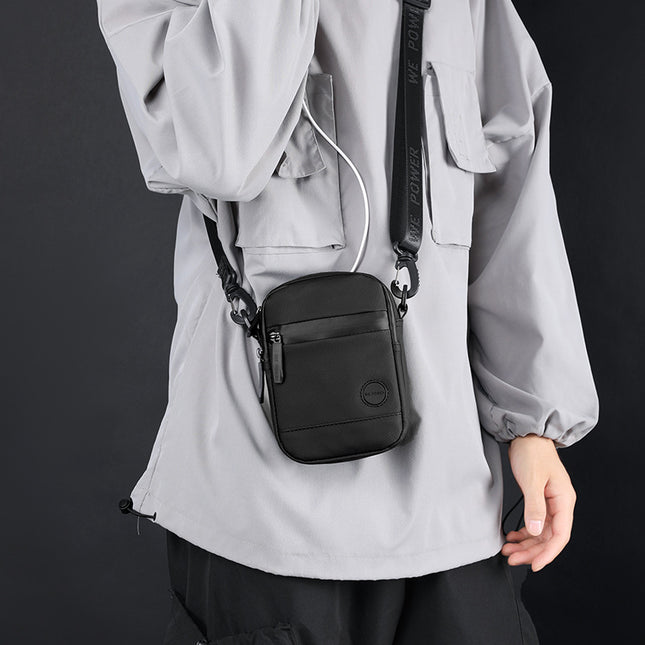WEPOWER new men's messenger bag small bag male mini single shoulder bag mobile phone multi-function pocket bag