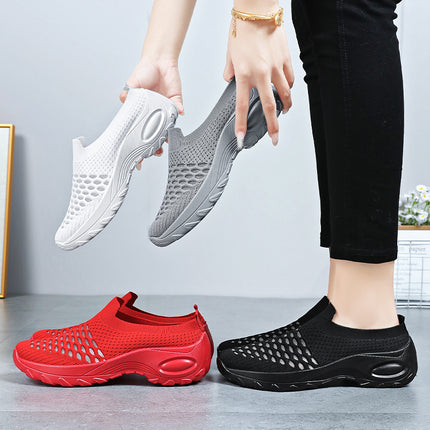 Shoes for Women, Casual Shoes, New Summer Models, Cross-Border Breathable Mesh Shoes, Slip-On Mom Shoes, Soft-Soled Shoes That Don'T Tire Your Feet