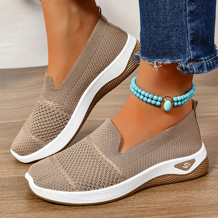 Versatile Soft-Soled Soft-Sided Granny Shoes, Lazy Slip-Ons, Casual and Fashionable Beanie Shoes, Flat-Soled Casual Shoes
