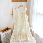 Crepe Tulip Floral Slip Dress / M