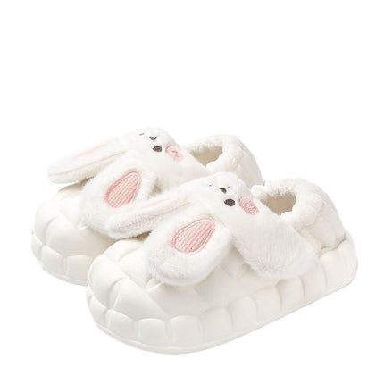 Anti-Slip Waterproof Winter White Rabbit Removable and Washable Dormitory Warm Home Cotton Couple Warm Little White Rabbit Room