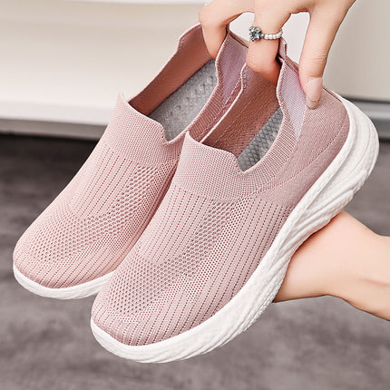 Mom's Shoes, Mesh Breathable Summer Style Walking Shoes for Middle-Aged and Elderly People, Old Beijing Cloth Shoes, Women's Sports and Casual Shoes for Women