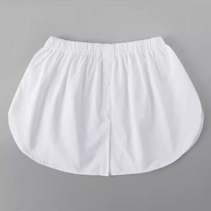 Sweatshirt Companion Layering Magic Shirt with Fake Hem Versatile Little White Dress Base Skirt Inner Layer to Cover Hips and Butt Curtain