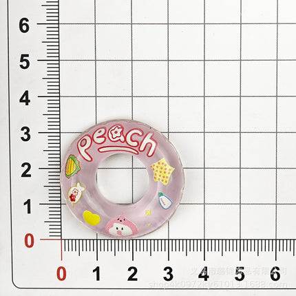 Transparent luminous simulation swimming ring DIY resin accessories cream glue mobile phone case refrigerator shoe buckle material