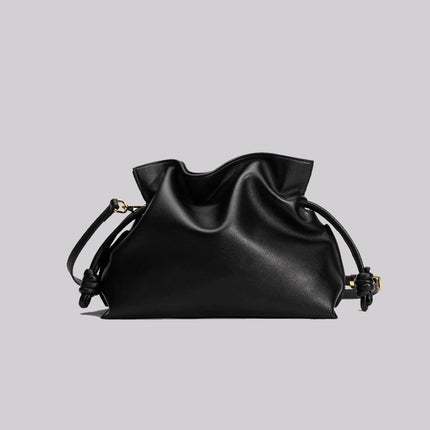 Women's Bags 2025 New Style Single Shoulder Crossbody Bag Genuine Leather Women's Bag Lucky Bag Drawstring Versatile Women's Bag Commuter Bag