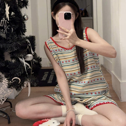 100% Category a Summer Camisole Baby Cotton Gauze Women's Pajamas Home Clothes