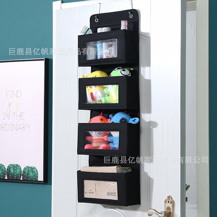 Fabric multi-layer storage hanging bag wall hanging door sundries storage bag dormitory upper hanging storage bag wholesale