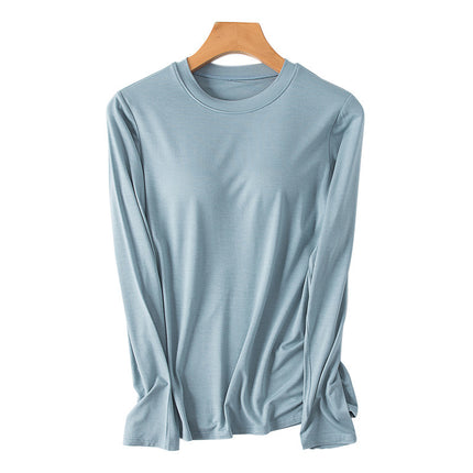 Women's Spring and Autumn All-In-One Solid Color Casual Home Casual Sportswear Round Neck Can Be Worn Outside and Can Be Shipped Wholesale