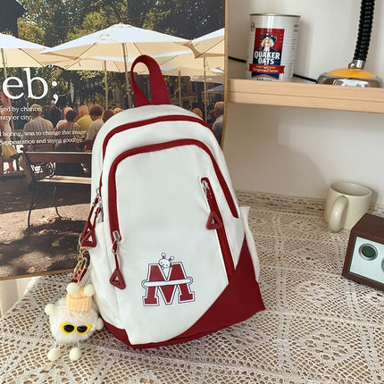 Japanese Style Ins Style Chest Bag Women's Casual All-match Simple Harajuku Small Backpack Lightweight Sports Style Shoulder Crossbody Bag