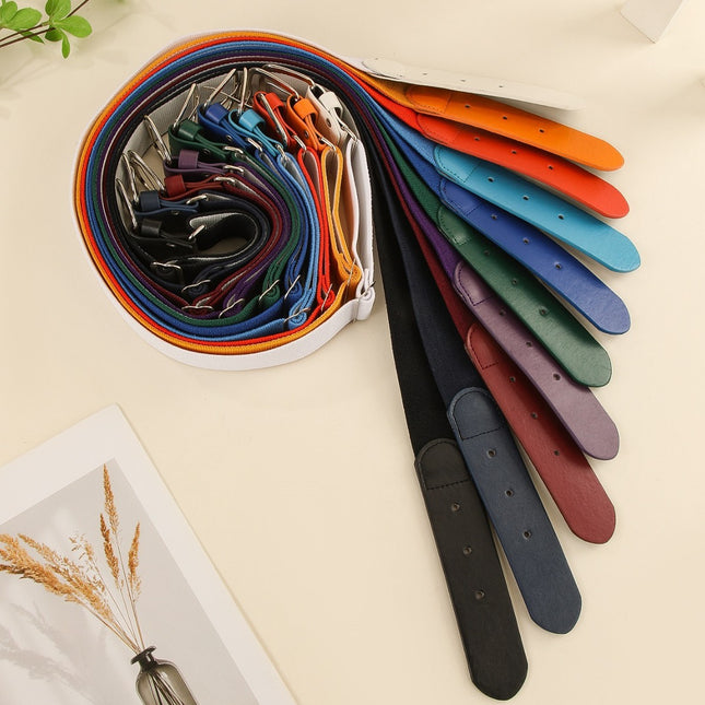 Cross-border explosion softball baseball belt multicolor outdoor sports golf students elastic elastic belt belt wholesale