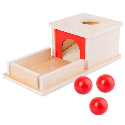 Children's Wooden Educational Toys Gift 1-3 Years Old Kindergarten Early Education Coin Box Drawer Game Teaching Aids Children's Factory