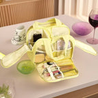 Premium four-compartment makeup bag [yellow] / 31*19*21