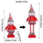 B2-27 knitted hat with red leg telescopic snowman