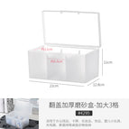Frosted extra large size 3 compartments [can be used for cosmetics] 1 piece