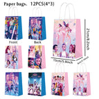 4 types of paper bags mixed 12p