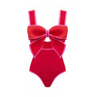 Red individual swimsuit / S
