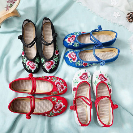 2020 New Old Beijing Cloth Shoes Ethnic Style Embroidered Shoes Wedding Shoes Inner Heightening Wedge Women's Shoes Single Shoes