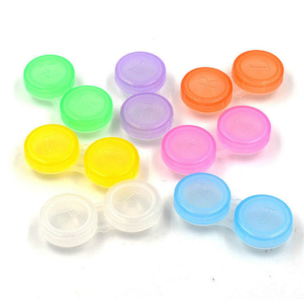 Hot Supply Candy Color Contact Lens Duo Box Transparent Contact Lens Box Replacement Companion Box Lens Care Box
