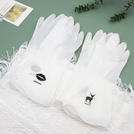 Summer thin gloves dishwashing household gloves transparent white laundry household cleaning plastic PVC gloves manufacturers wholesale