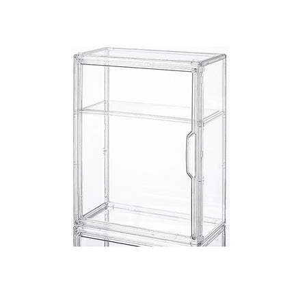 Bubble Mart Figure Storage Box Blind Box Doll High-Transparency Acrylic Display Box Doll Storage Cabinet Layered Gray