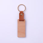 Beech Leather Buckle Rectangular