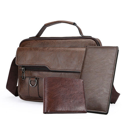 Men's Shoulder Bag Portable Foreign Trade 2025 New Fashionable Crossbody Bag Casual Outdoor Southeast Asian Cross-border Shoulder Bag Men's Bag