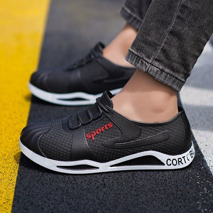 Plus Size Spring and Autumn Rain Boots for Men, Fashionable Waterproof, Non-Slip, Wear-Resistant Low-Top Shoes, Casual Fishing Chef Labor Protection Shoes Wholesale