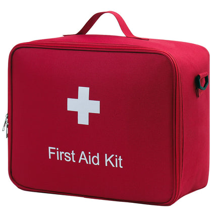 Family Medicine Box Large Capacity Crossbody First Aid Medicine Box Medical Bag Carry-on Travel Rescue Medicine Storage Bag