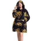Leopard head cold clothing / Free size adult length 90cm