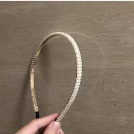 Internet Red Square Explosions Contrast Braid Head Band Wide Edge Non-Slip High-Level Hair Band 2023 New Style Hair Card for Women